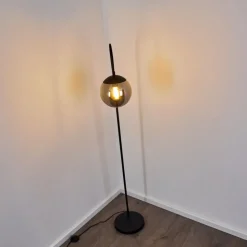 Lampadaire Agropoli Noir, 1 Lumiere