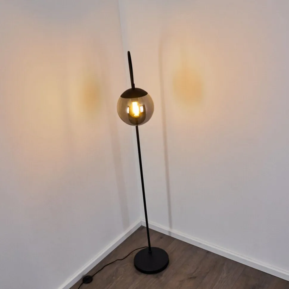 Lampadaire Agropoli Noir, 1 Lumiere
