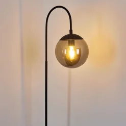 Lampadaire Agropoli Noir, 1 Lumiere