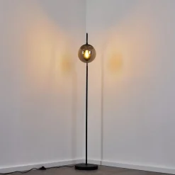 Lampadaire Agropoli Noir, 1 Lumiere
