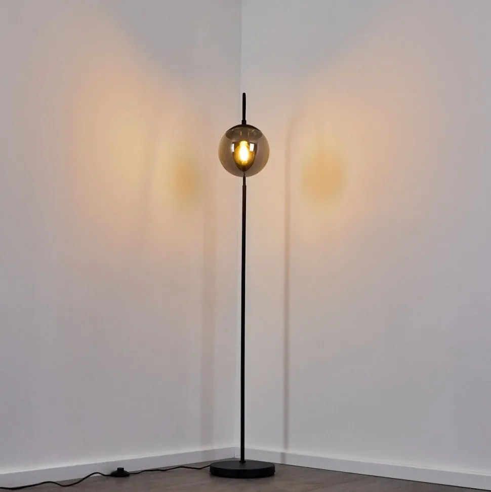 Lampadaire Agropoli Noir, 1 Lumiere