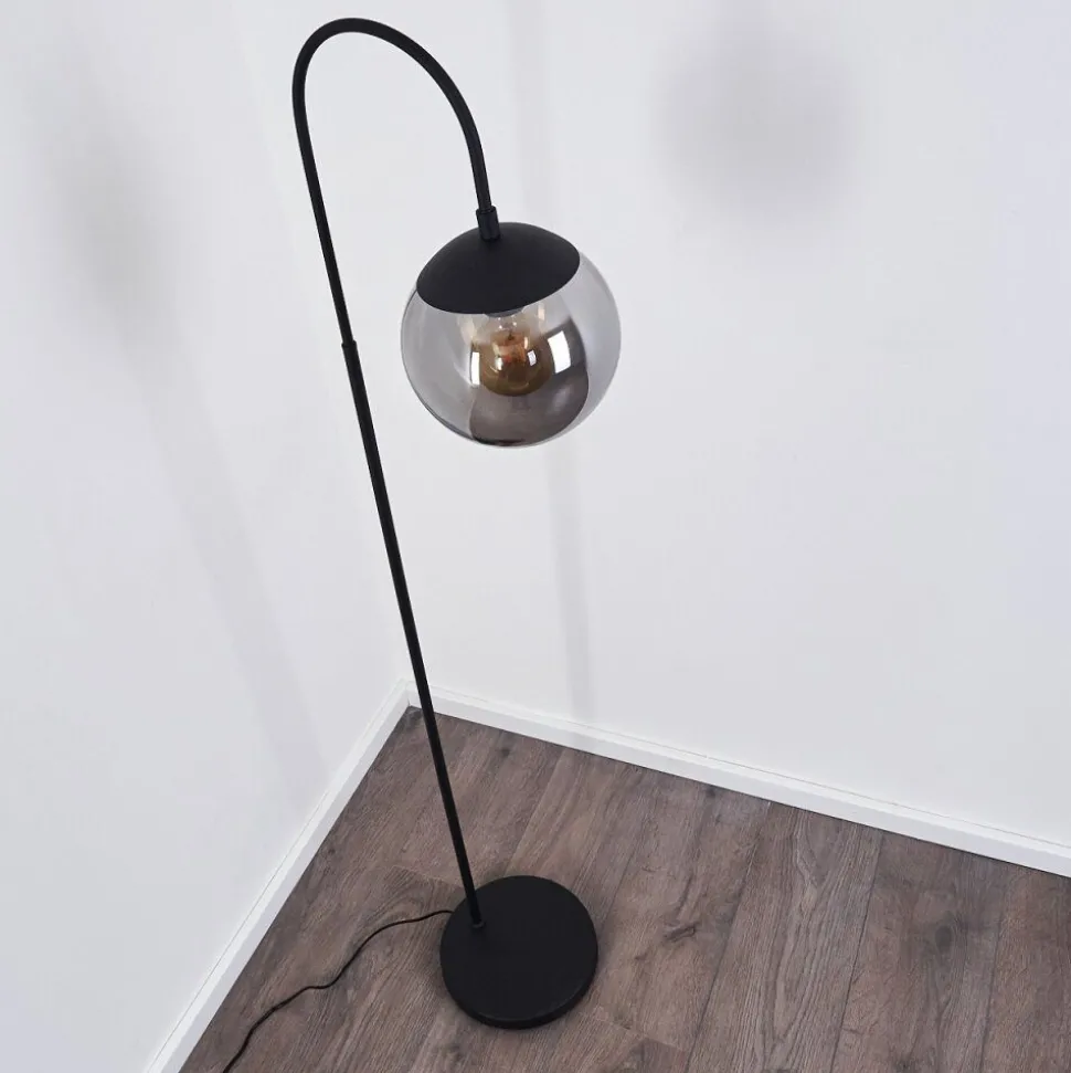 Lampadaire Agropoli Noir, 1 Lumiere
