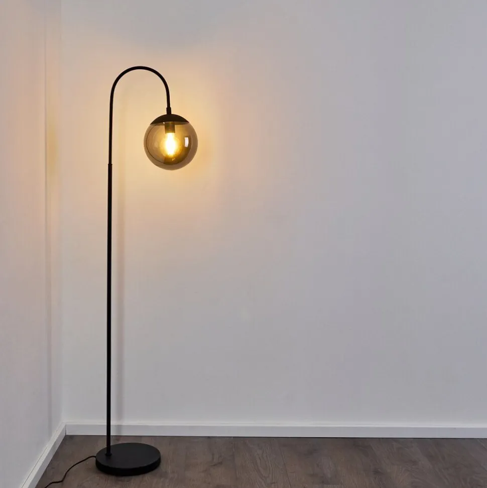 Lampadaire Agropoli Noir, 1 Lumiere