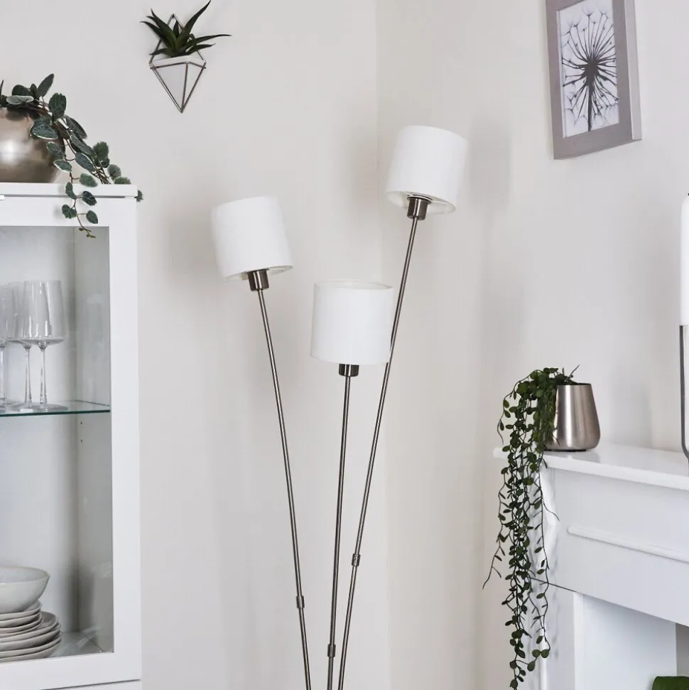 Lampadaire Alsen Nickel Mat, 3 Lumieres