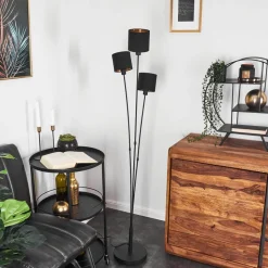 Lampadaire Alsen Noir, 3 Lumieres