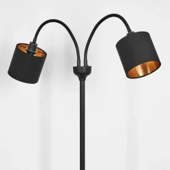 Lampadaire Alsen Noir, 2 Lumieres