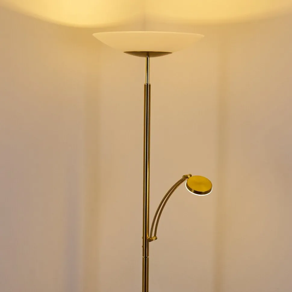 Lampadaire Argostoli Led Laiton, 2 Lumieres