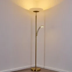 Lampadaire Argostoli Led Laiton, 2 Lumieres