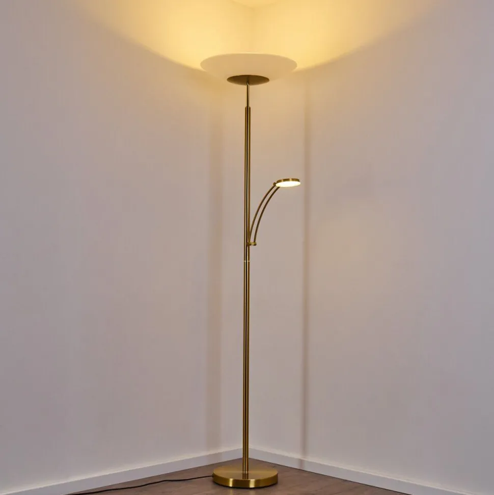 Lampadaire Argostoli Led Laiton, 2 Lumieres