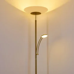 Lampadaire Argostoli Led Laiton, 2 Lumieres
