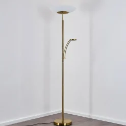 Lampadaire Argostoli Led Laiton, 2 Lumieres