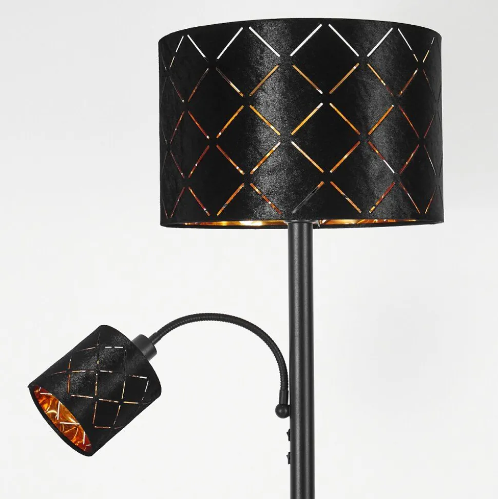 Lampadaire Arnoya Noir, 2 Lumieres