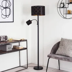 Lampadaire Arnoya Noir, 2 Lumieres