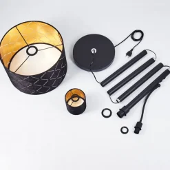 Lampadaire Arnoya Noir, 2 Lumieres