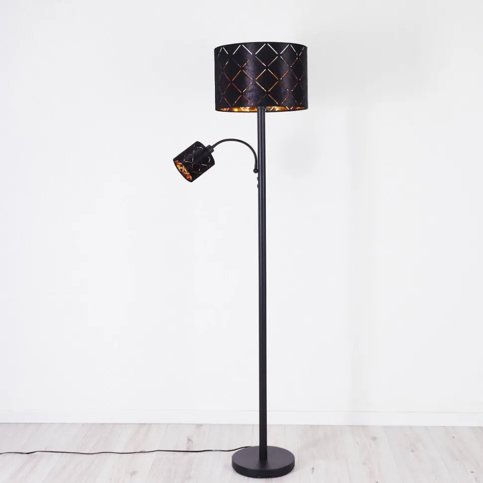 Lampadaire Arnoya Noir, 2 Lumieres