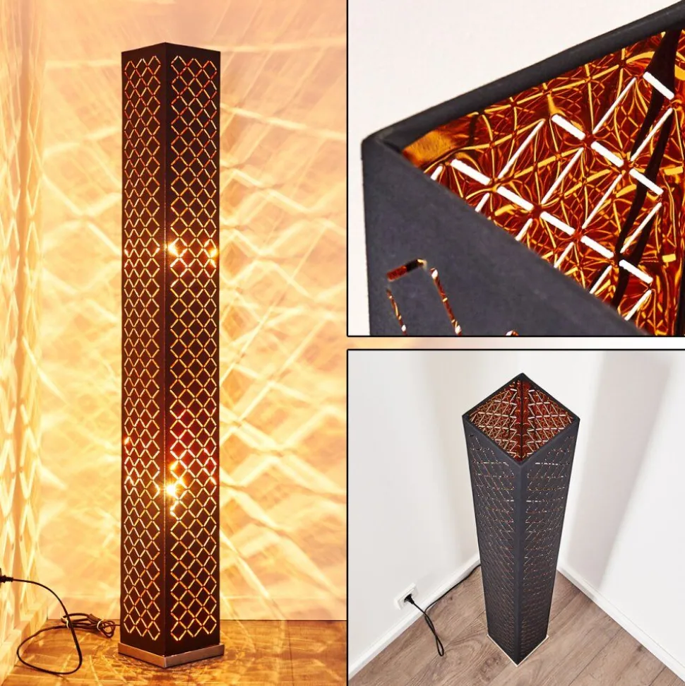 Lampadaire Astille Nickel Mat, 2 Lumieres