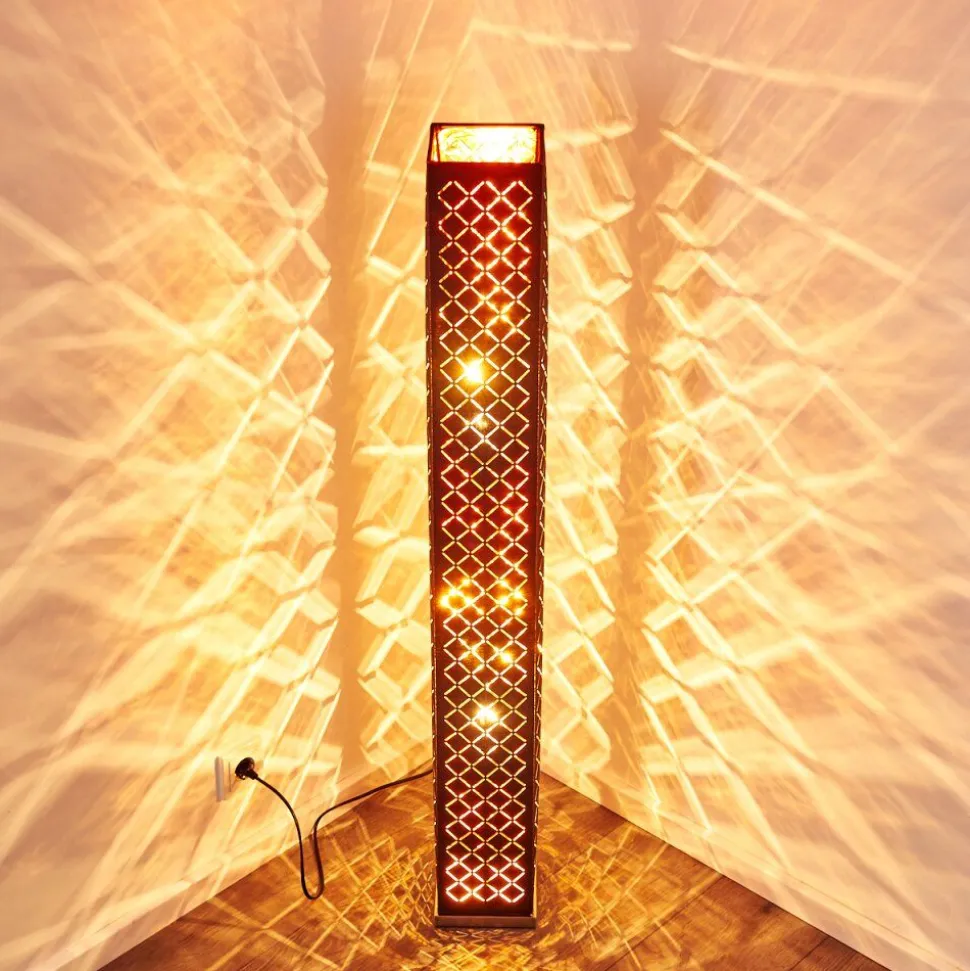 Lampadaire Astille Nickel Mat, 2 Lumieres