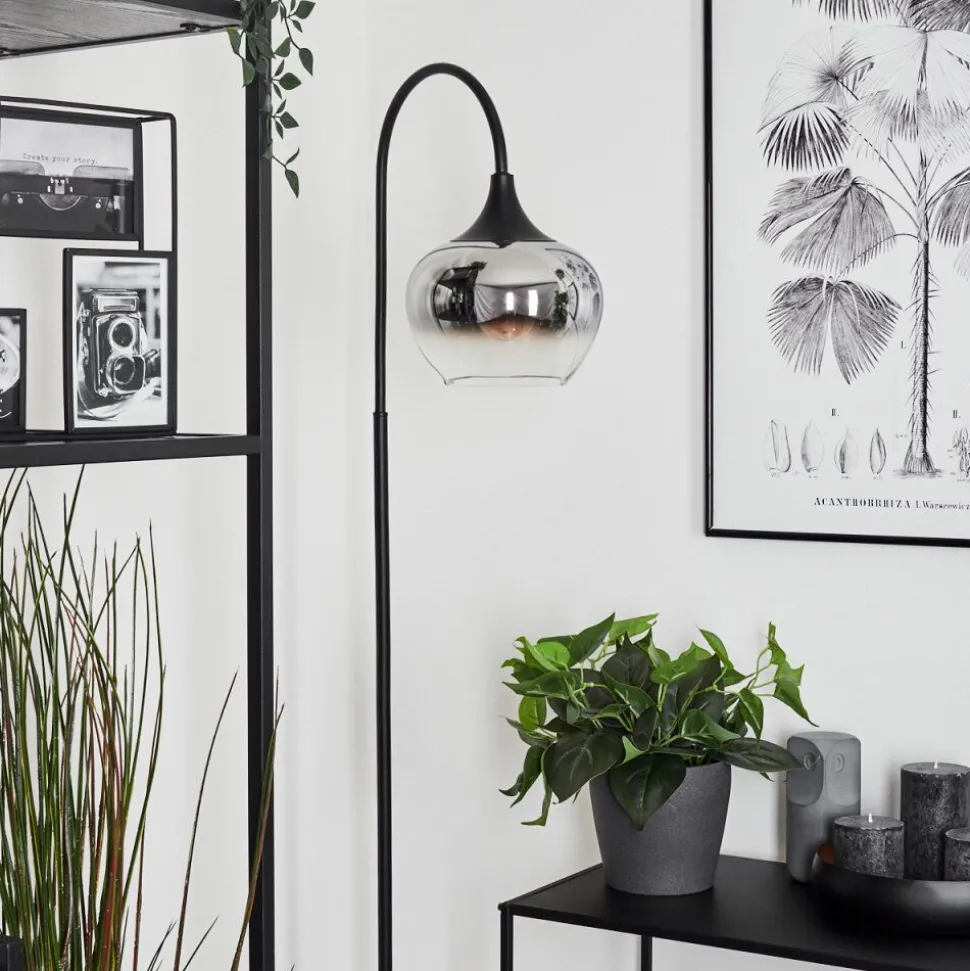 Lampadaire Azurara Noir, 1 Lumiere