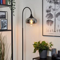 Lampadaire Azurara Noir, 1 Lumiere