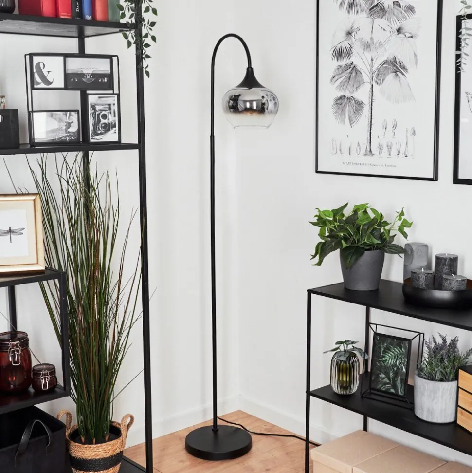 Lampadaire Azurara Noir, 1 Lumiere