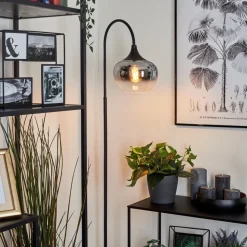 Lampadaire Azurara Noir, 1 Lumiere