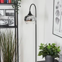 Lampadaire Azurara Noir, 1 Lumiere