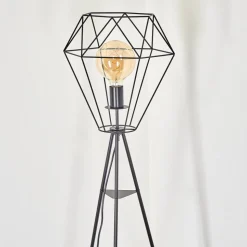 Lampadaire Bardhaman Noir, 1 Lumiere