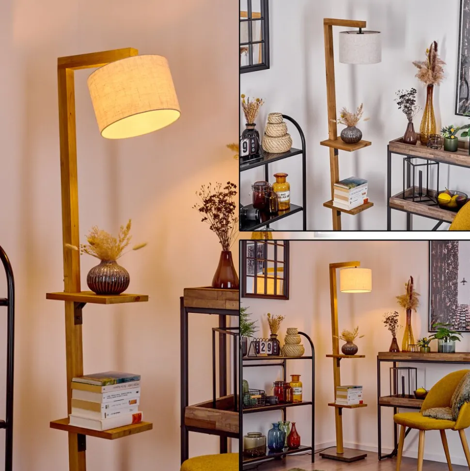 Lampadaire Baval Ecru, 1 Lumiere