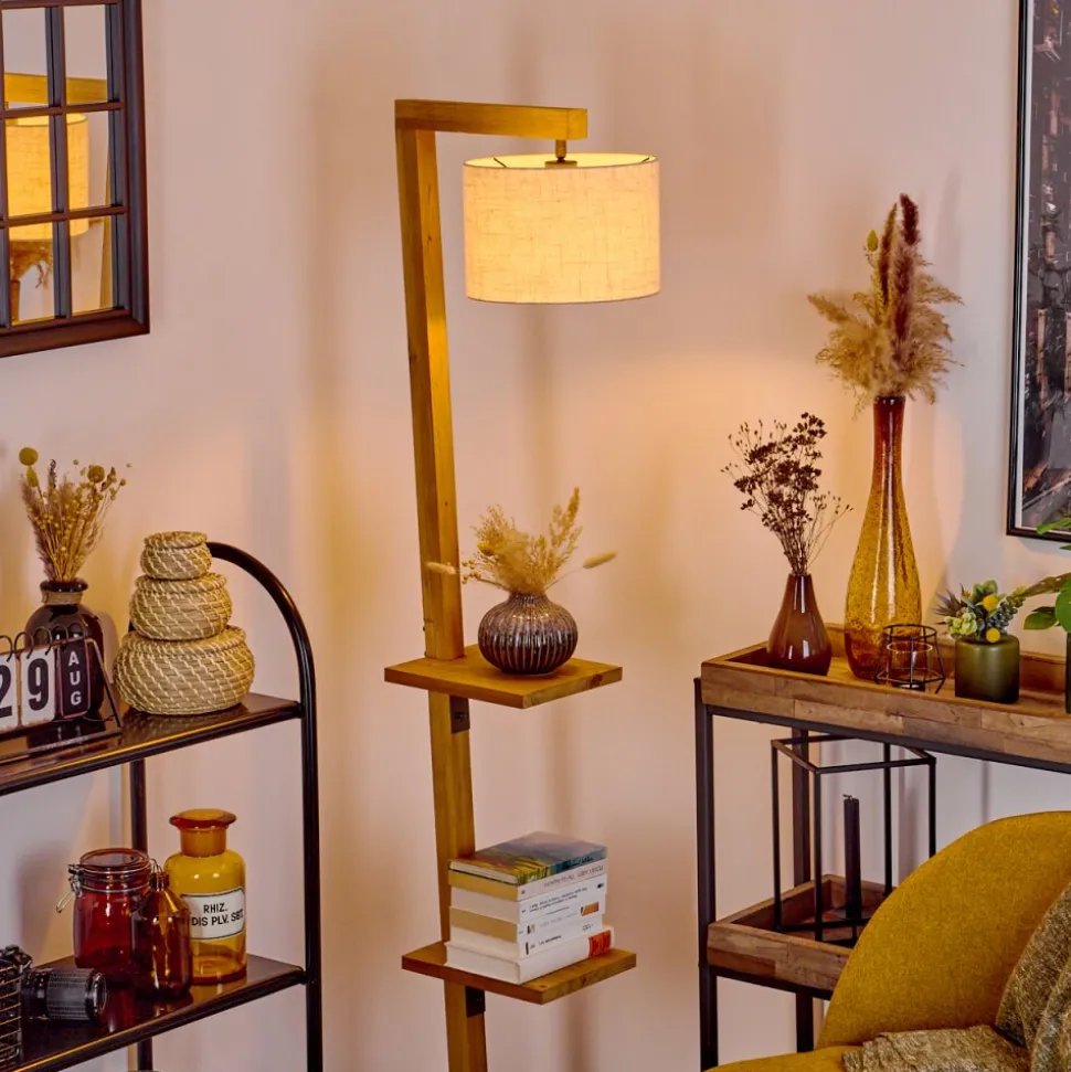 Lampadaire Baval Ecru, 1 Lumiere
