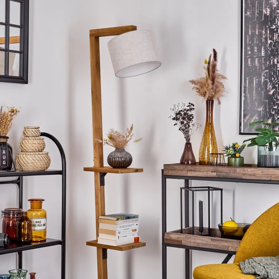 Lampadaire Baval Ecru, 1 Lumiere