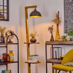Lampadaire Baval Ecru, 1 Lumiere