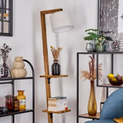 Lampadaire Baval Ecru, 1 Lumiere