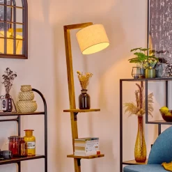 Lampadaire Baval Ecru, 1 Lumiere