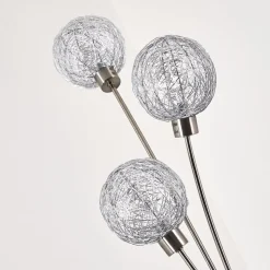 Lampadaire Bernado Nickel Mat, 3 Lumieres