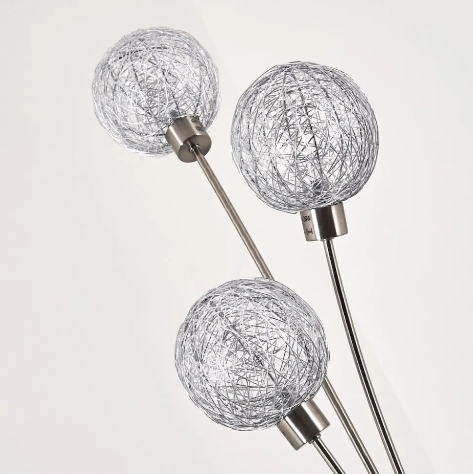 Lampadaire Bernado Nickel Mat, 3 Lumieres