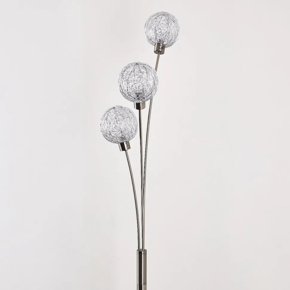 Lampadaire Bernado Nickel Mat, 3 Lumieres