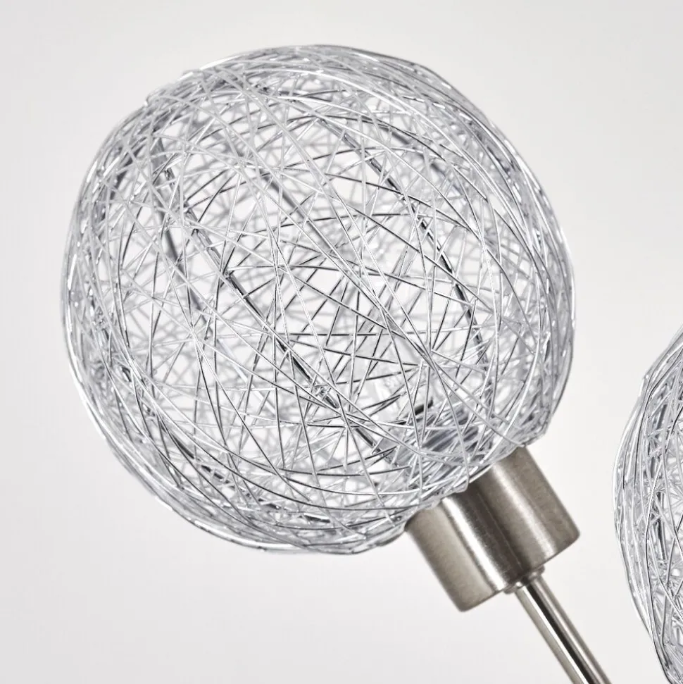 Lampadaire Bernado Nickel Mat, 6 Lumieres