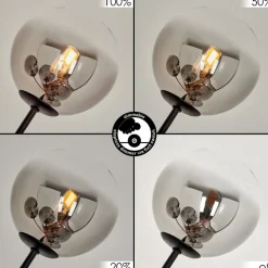 Lampadaire Bernado Noir, 5 Lumieres