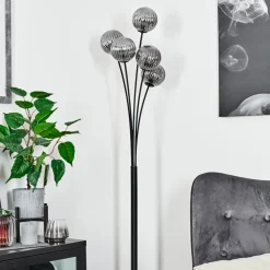 Lampadaire Bernado Noir, 5 Lumieres