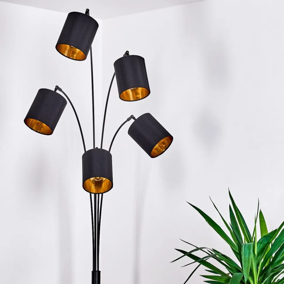 Lampadaire Bhutan Noir, 5 Lumieres