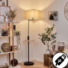 Lampadaire Bigand Ecru, Noir, 1 Lumiere