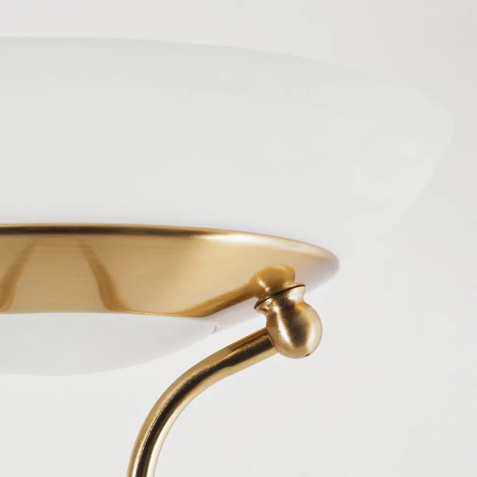 Lampadaire Biot Led Laiton, 2 Lumieres