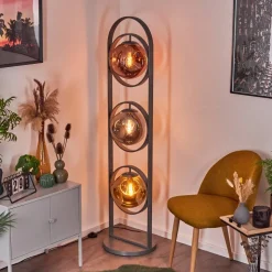 Lampadaire Cabreiro Anthracite, 1 Lumiere