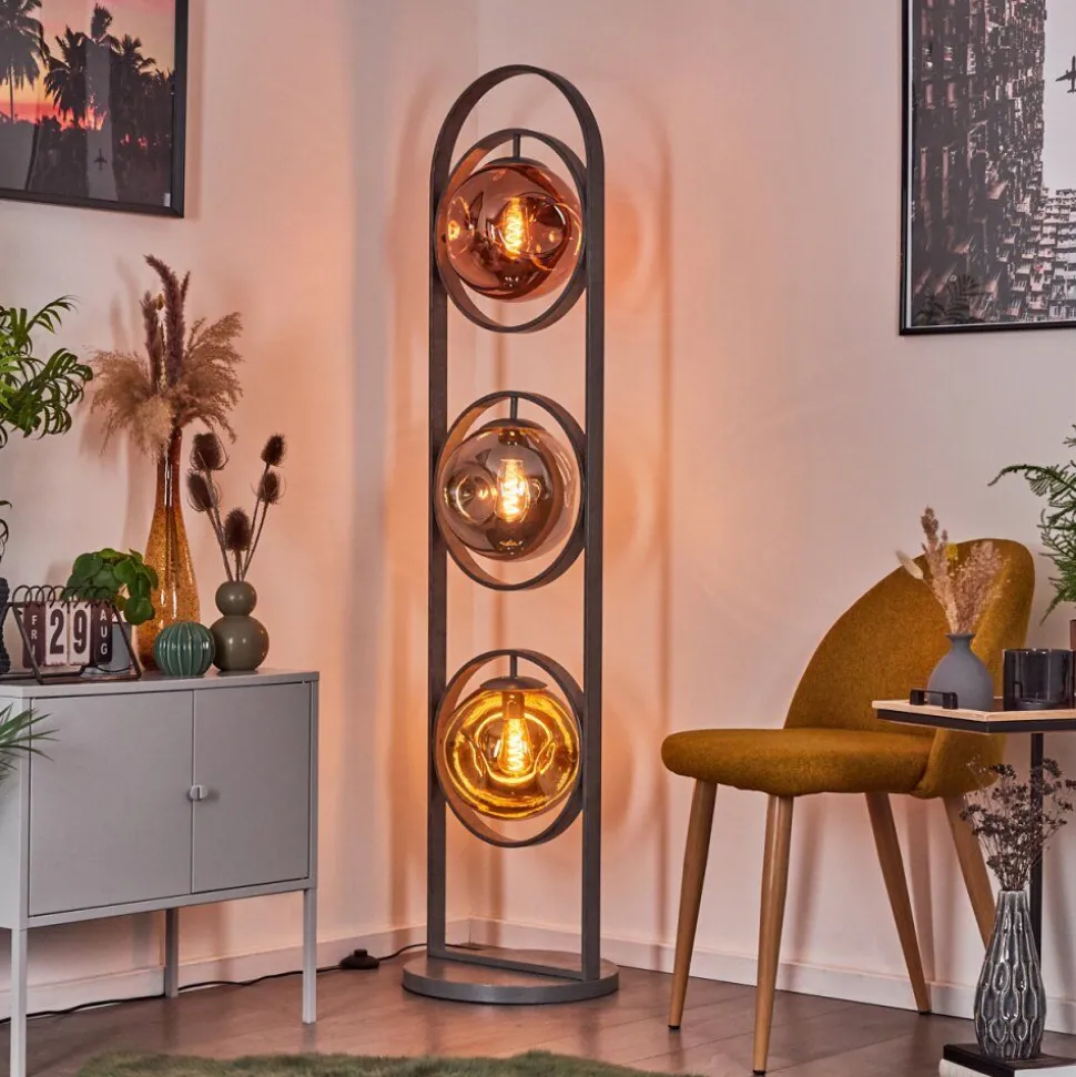 Lampadaire Cabreiro Anthracite, 1 Lumiere