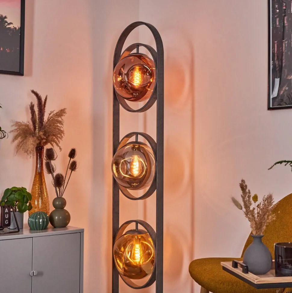 Lampadaire Cabreiro Anthracite, 1 Lumiere