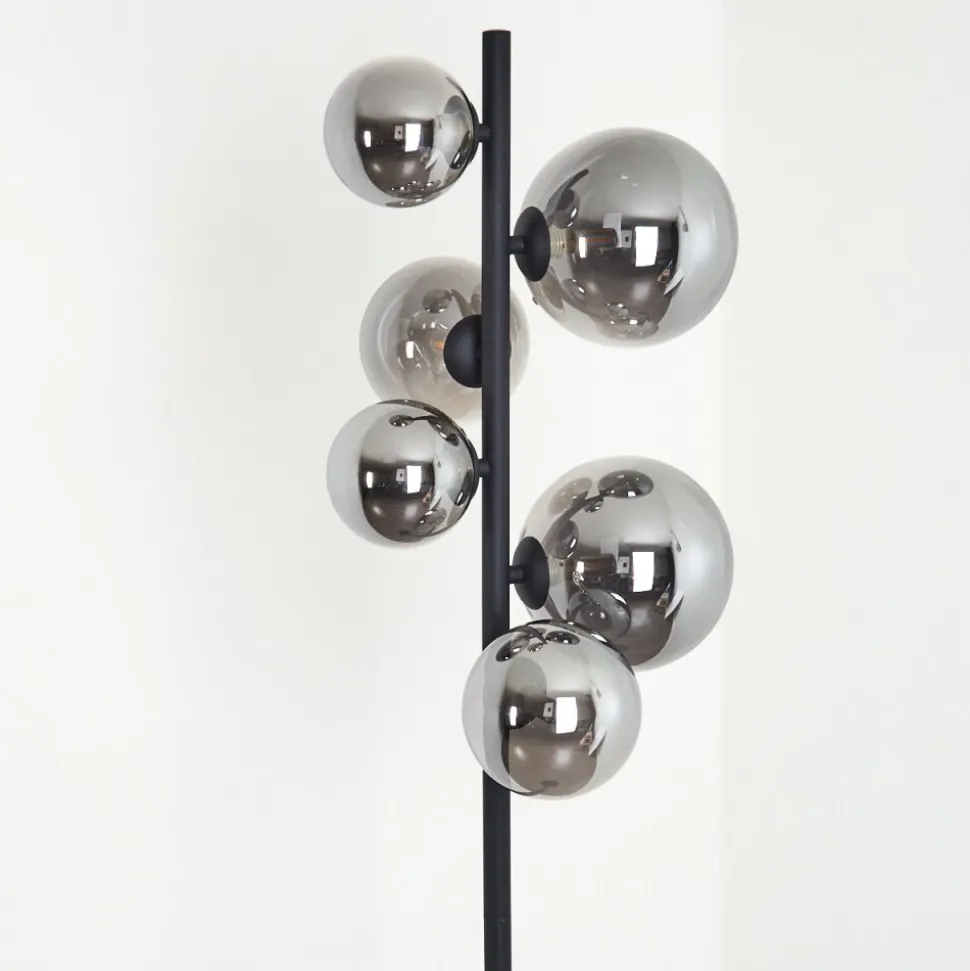Lampadaire Chehalis Led Noir, 6 Lumieres