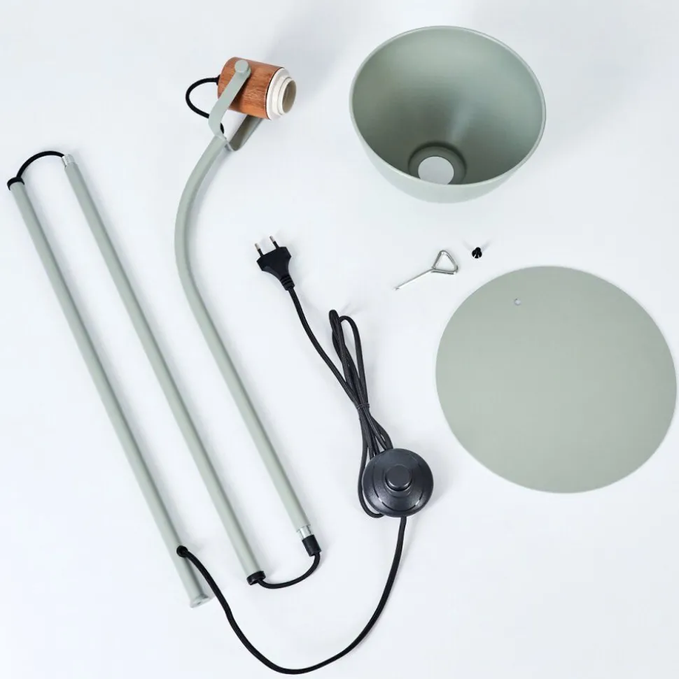 Lampadaire Chipou Vert, 1 Lumiere