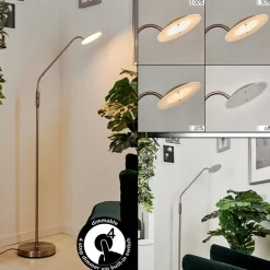 Lampadaire Chirep Led Nickel Mat, 1 Lumiere