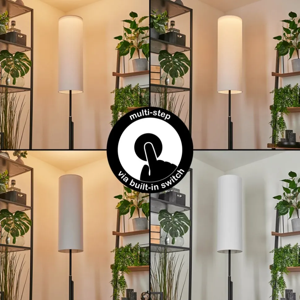 Lampadaire Coquimbito Led Noir, 1 Lumiere
