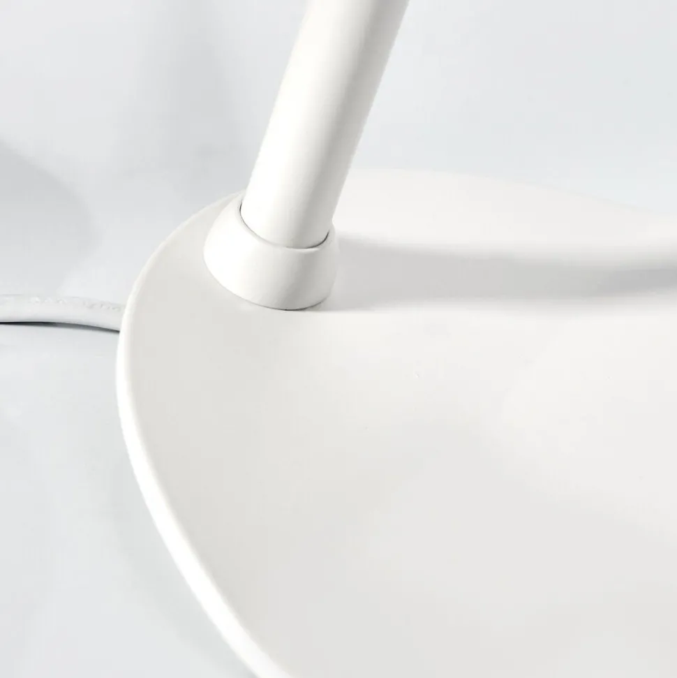 Lampadaire Corralcay Chrome, Blanc, 1 Lumiere